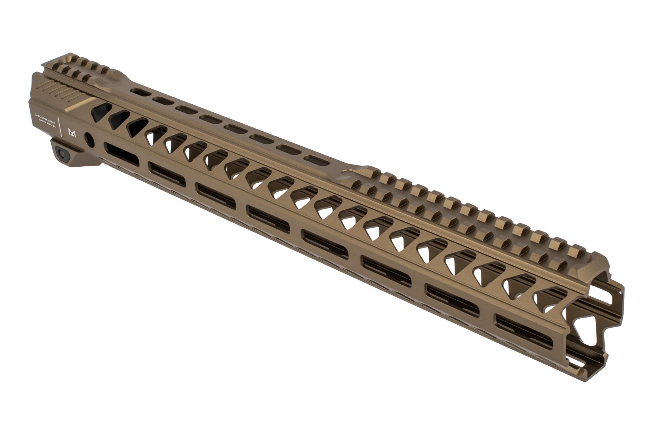 Strike Industries Strike Rail M-LOK Handguard, fits AR15, 15.5", Anodized Finish, Flat Dark Earth